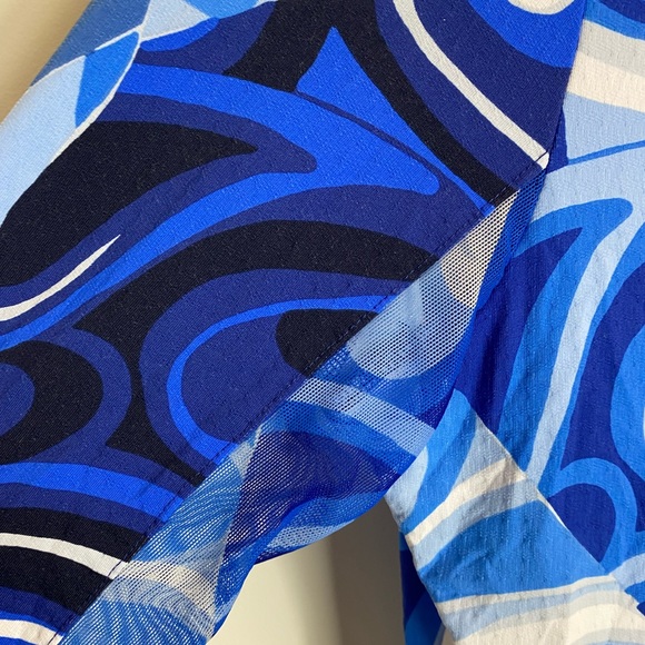 IBKUL Print Long Sleeve Mock Neck Top – long sleeve size XS - Picture 3 of 6